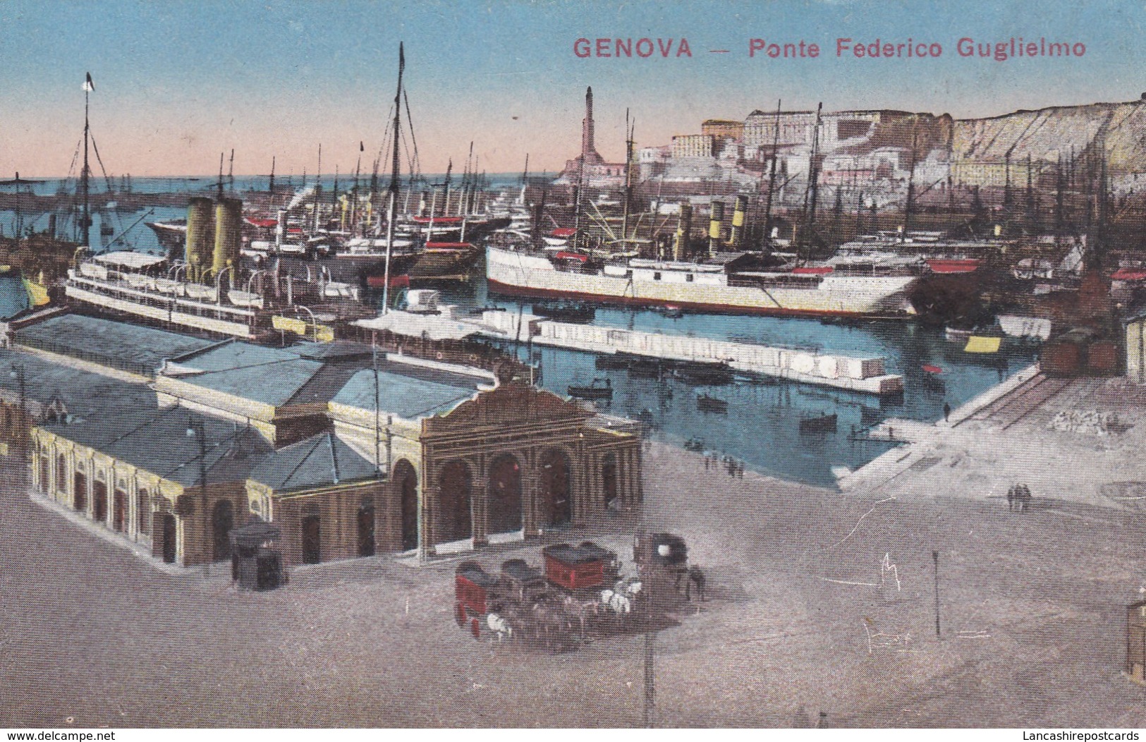 Postcard Genova Ponte Federico Gugliemo My Ref  B12289 - Genova (Genoa)