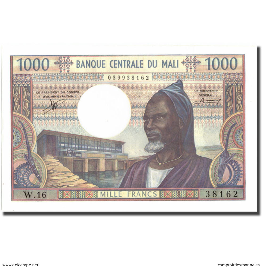 Billet, Mali, 1000 Francs, Undated (1970-1984), KM:13b, NEUF - Mali