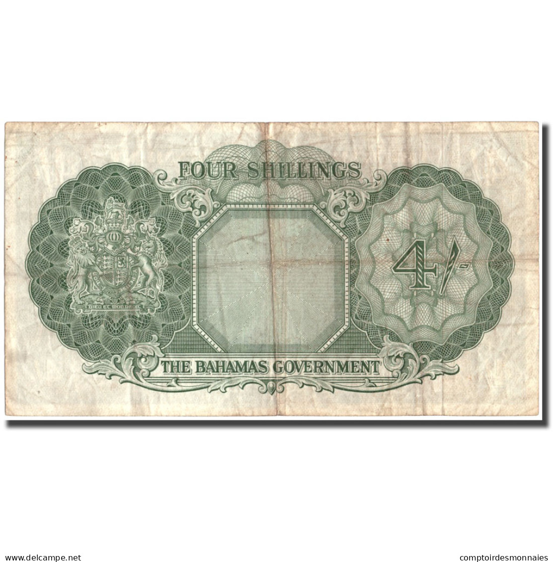 Billet, Bahamas, 4 Shillings, Undated (1923), KM:13b, TTB - Bahamas