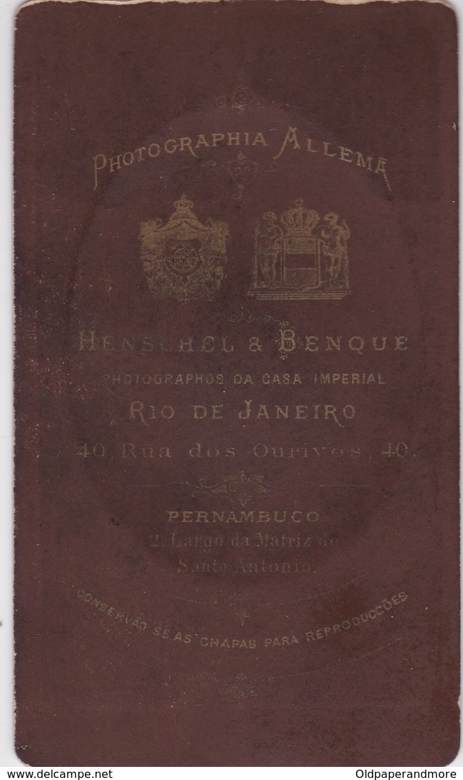 BRASIL BRAZIL   PHOTO PHOTOGRAPH - PHOTOGRAPHY -  HENSCHEL  & BENQUE - RIO DE JANEIRO   - 10,5 Cm X 6,1 Cm - Personnes Anonymes