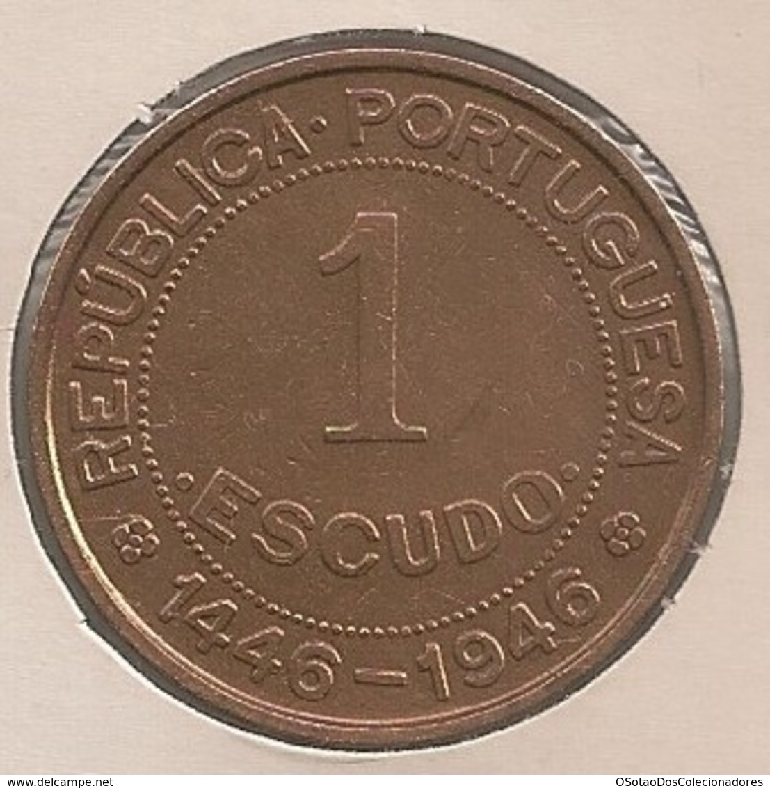 Moeda Guiné Bissau Portugal - Coin Guiné Bissau - 1 Escudo 1946 - MBC + - Guinea-Bissau