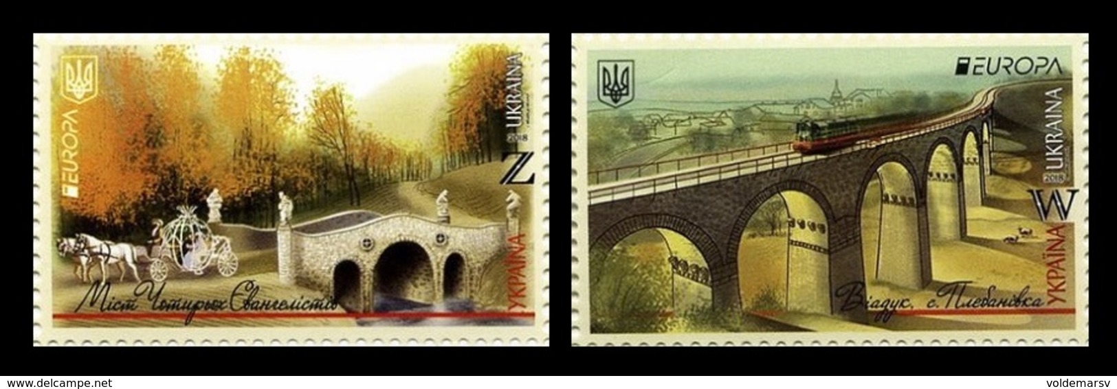 Ukraine 2018 Mih. 1689/90 Europa-Cept. Bridges MNH ** - Ukraine