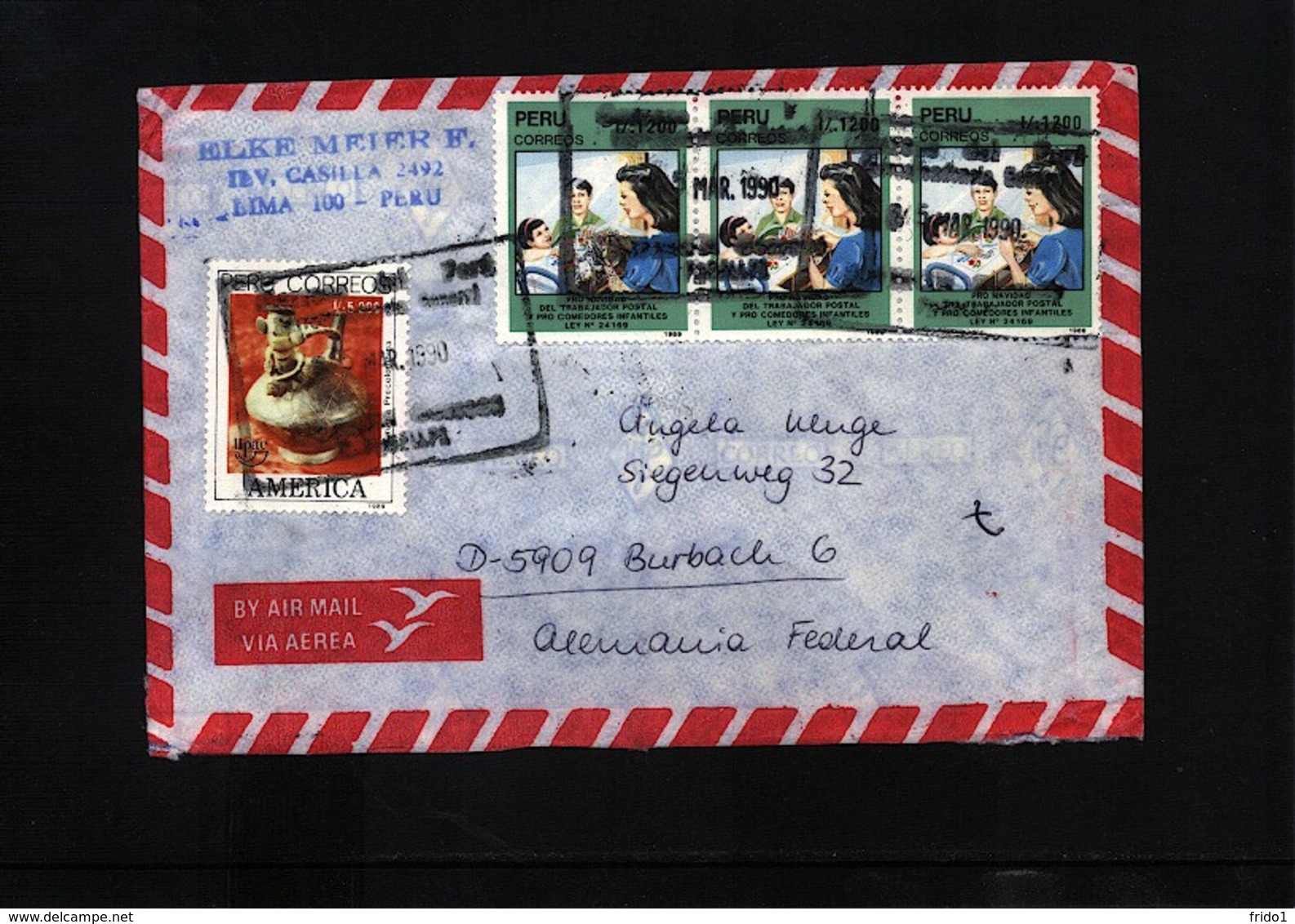 Peru Interesting Airmail  Letter - Pérou