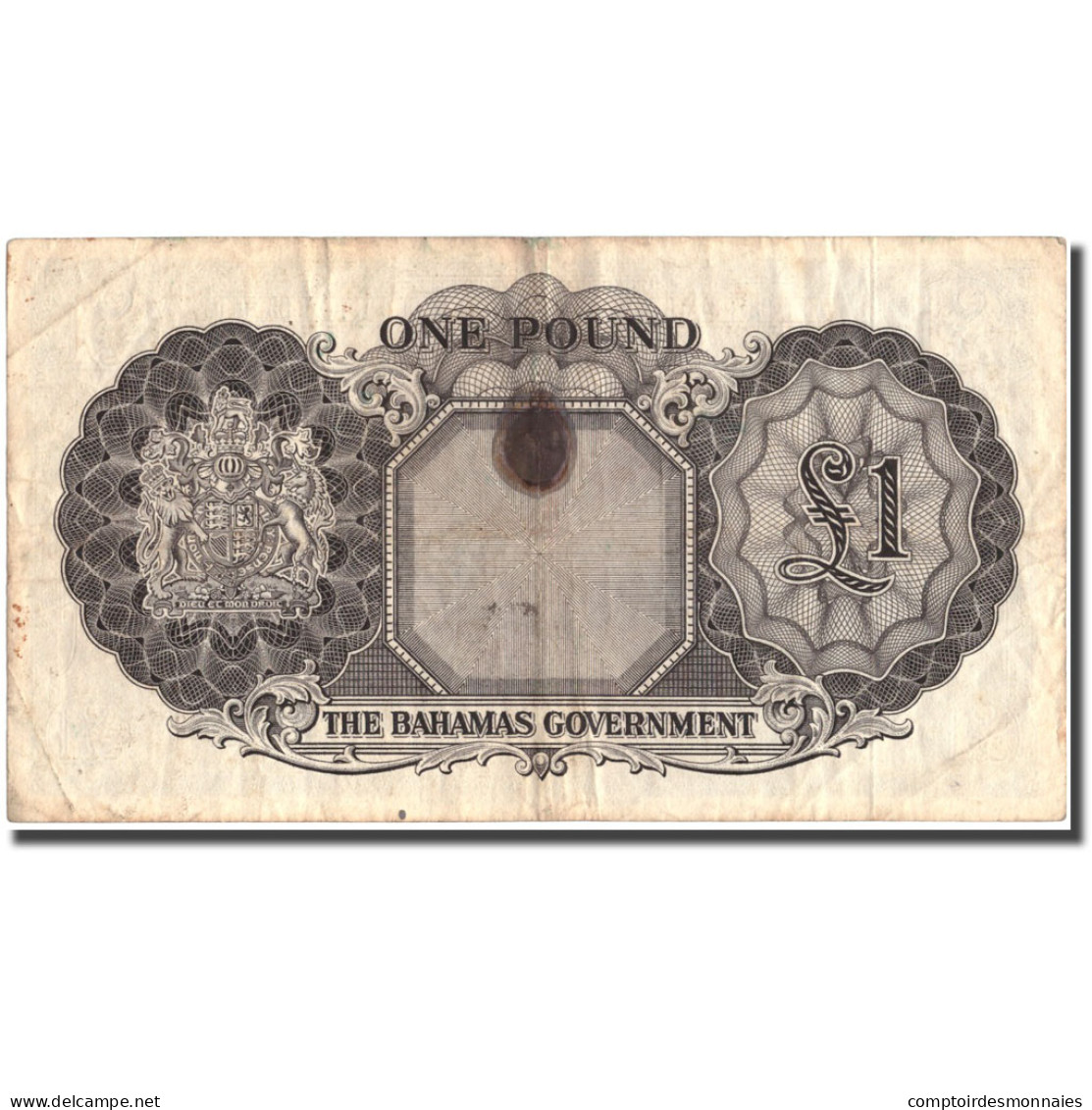 Billet, Bahamas, 1 Pound, Undated (1953), KM:15b, TB - Bahamas
