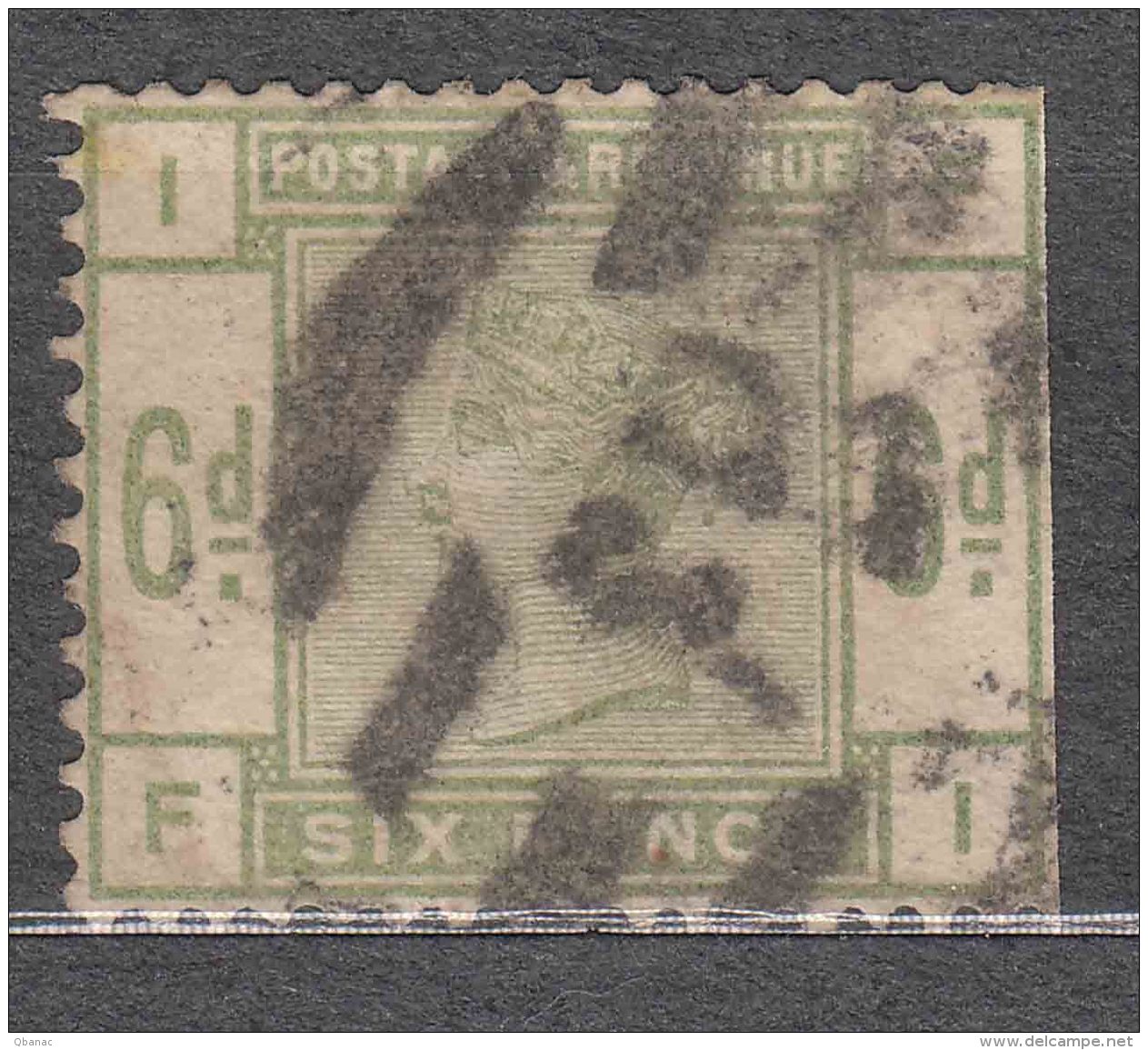 Great Britain 1883 Mi#79 Used, No Perforation Right - Usados