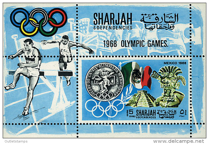 Ref. 68196 * NEW *  - SHARJAH . 1968. GAMES OF THE XIX OLYMPIAD. MEXICO 1968. 19 JUEGOS OLIMPICOS VERANO MEXICO 1968 - Sharjah