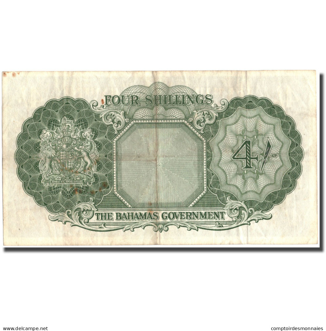 Billet, Bahamas, 4 Shillings, Undated (1953), KM:13c, TTB - Bahamas