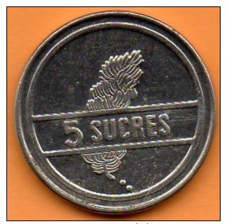 (r65)   ECUADOR / EQUATEUR   5 SUCRES 1988 - Ecuador