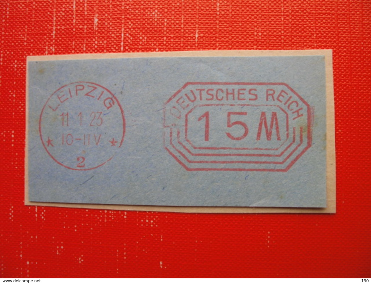 DEUTSCHES REICH-3 Machine Signs:15M,60M,30000.000-LEIPZIG - Other & Unclassified