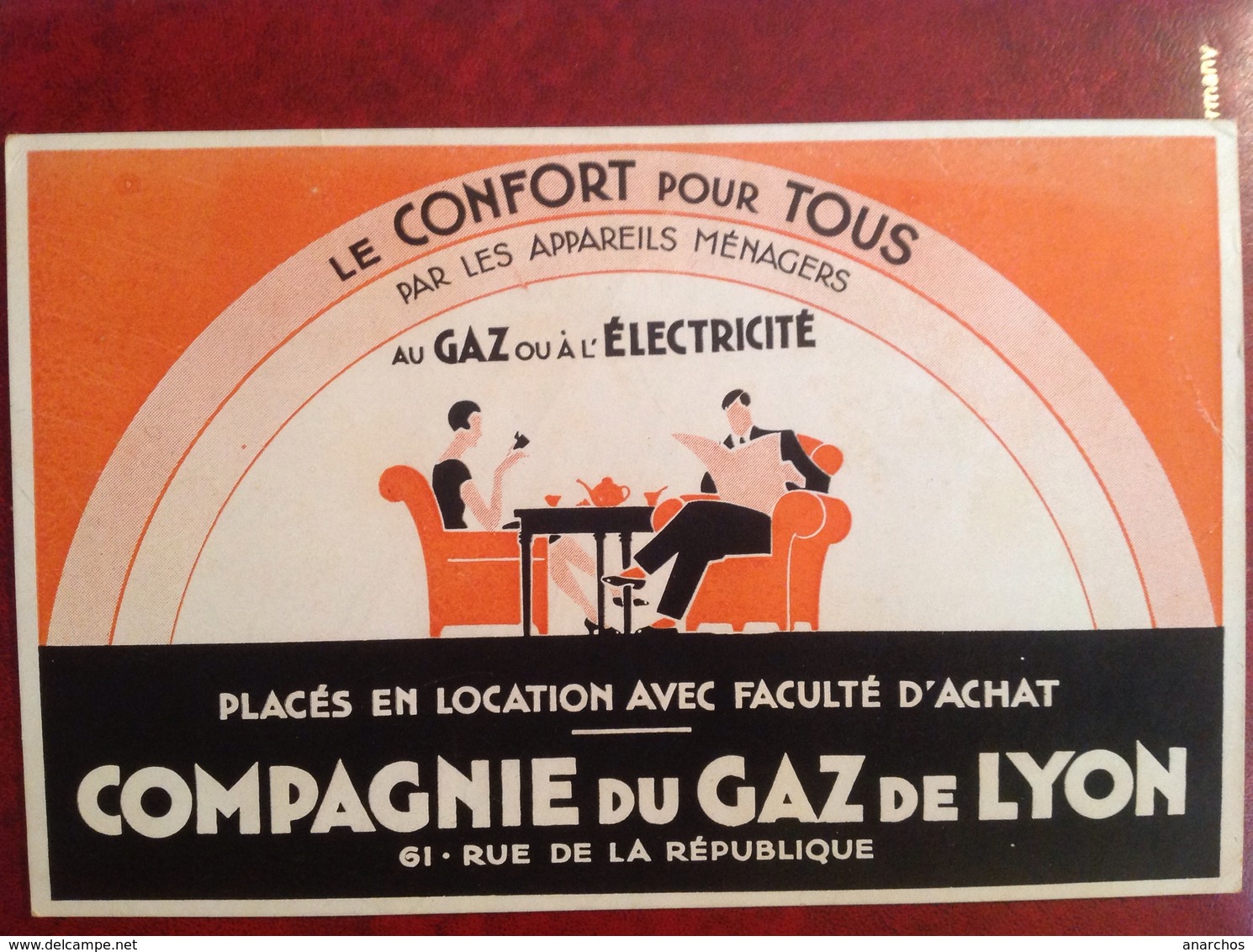 Buvard Compagnie Du Gaz De Lyon Électricité - Electricity & Gas