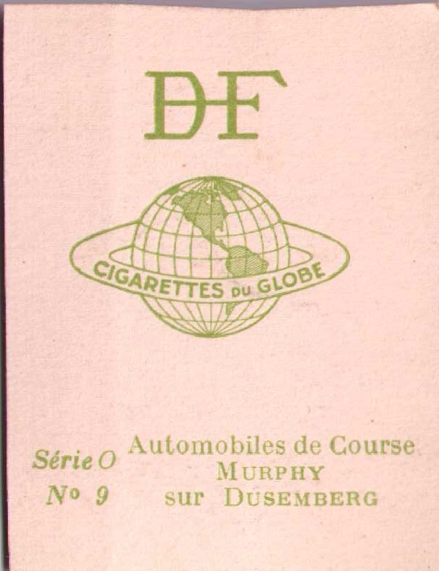 Chromo Cigarettes Du GLOBE DF - Automobiles De Course : MURPHY Sur DUSEMBERG -  Scans Recto-verso - Other Brands