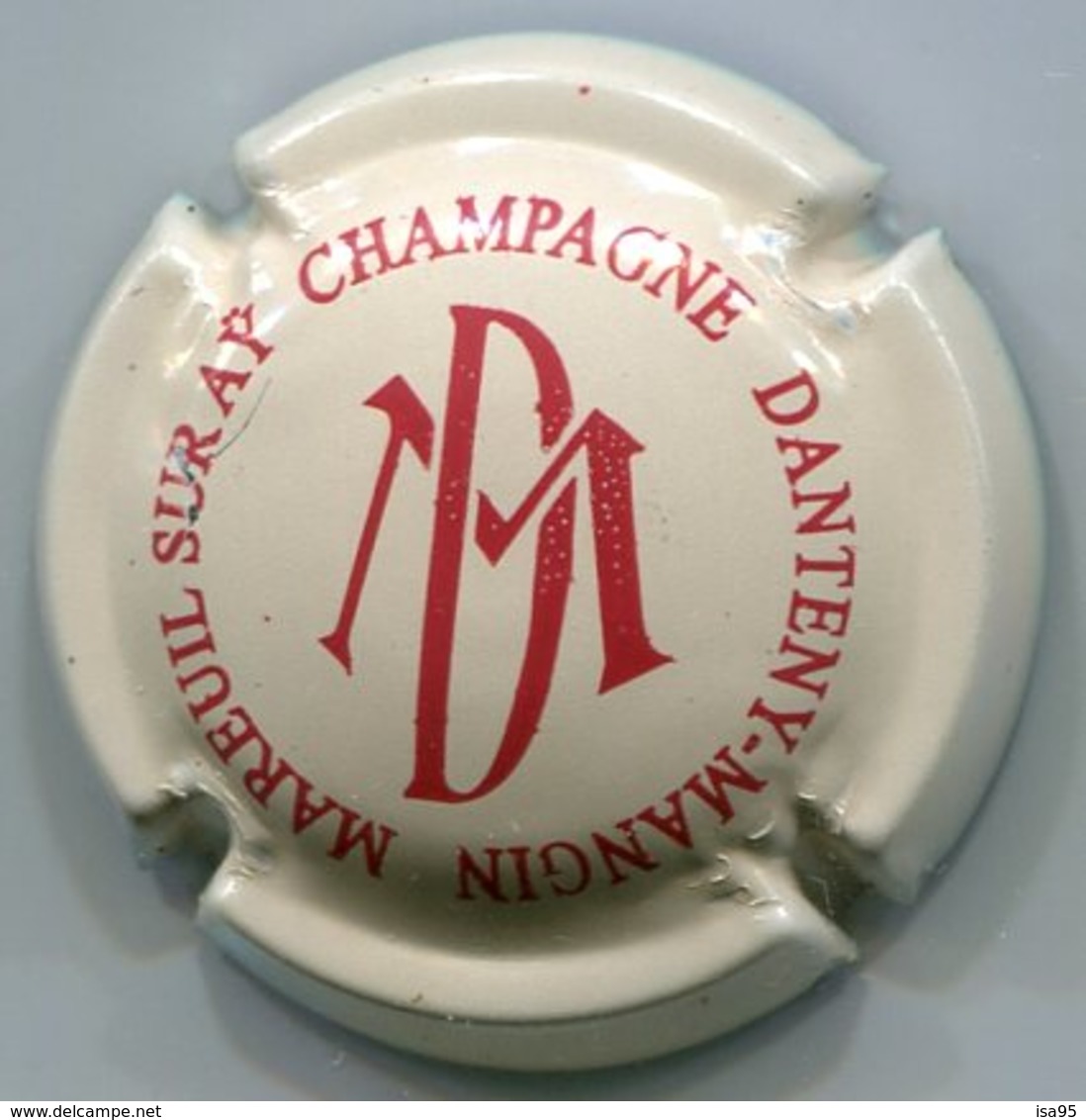CAPSULE-CHAMPAGNE DANTENY-MANGIN N°16 Série De 12 DM, Créme & Bordeaux - Sonstige & Ohne Zuordnung