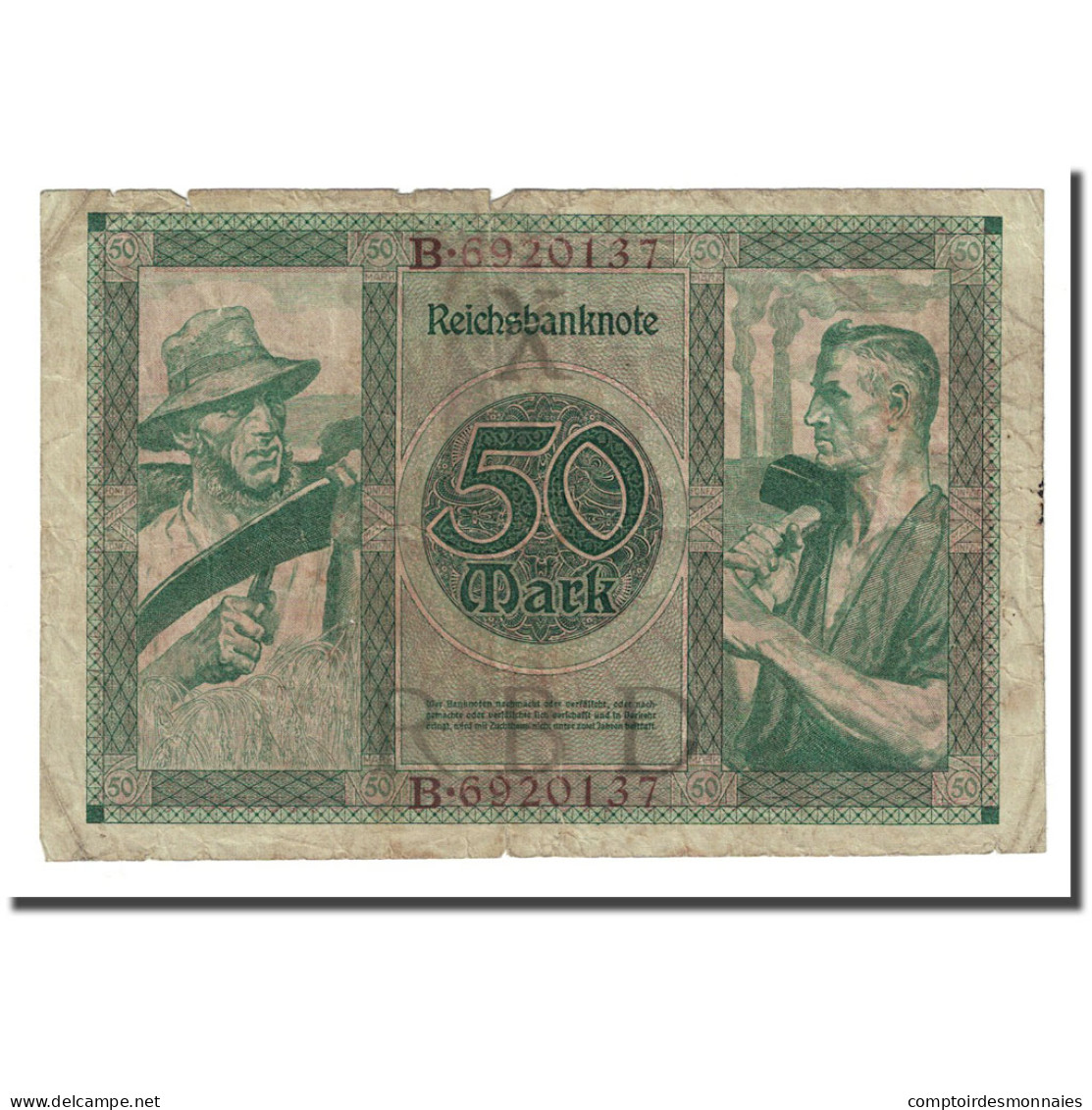 Billet, Allemagne, 50 Mark, 1920-07-23, KM:68, TB - 50 Mark