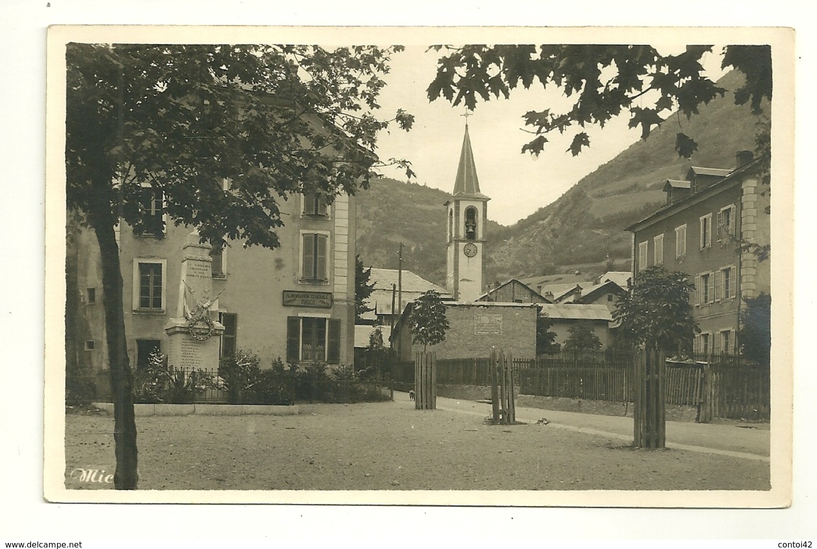 04 LA CONDAMINE MONUMENT AUX MORTS GUERRE ALIMENTATION PIASCO EDITEUR MIC VALLEE UBAYE - Otros & Sin Clasificación