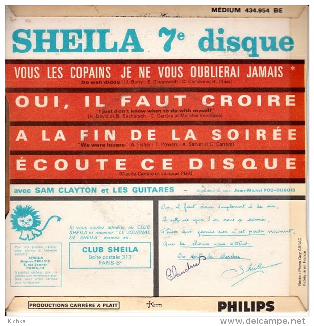 Sheila -Ecoute Ce Disque - Sonstige - Franz. Chansons