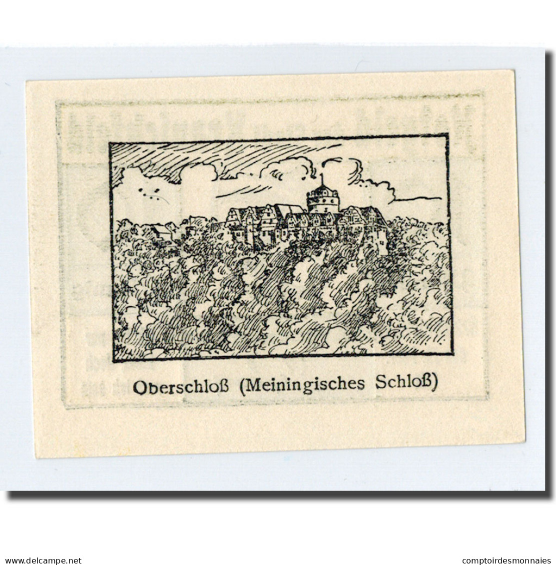 Billet, Allemagne, Kranichfeld, 10 Pfennig, Paysage, 1921, 1921-02-22, SPL - Other & Unclassified