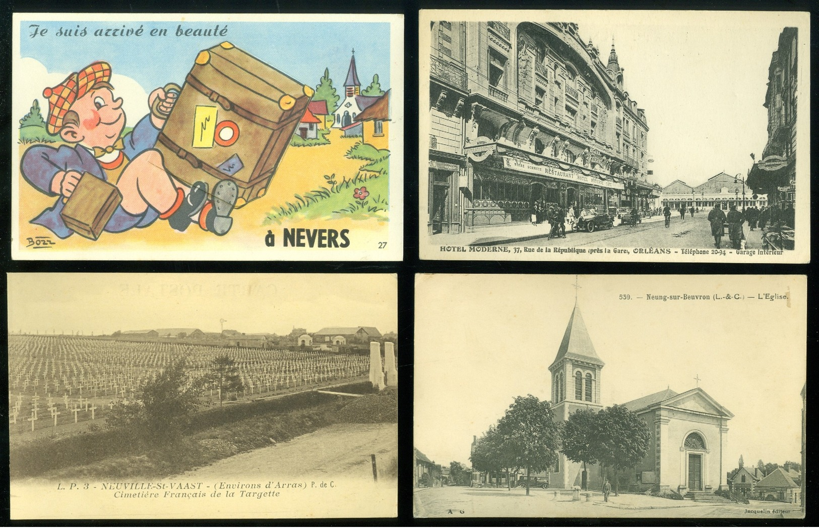 Beau lot de 60 cartes postales de France      Mooi lot van 60 postkaarten van Frankrijk  - 60 scans