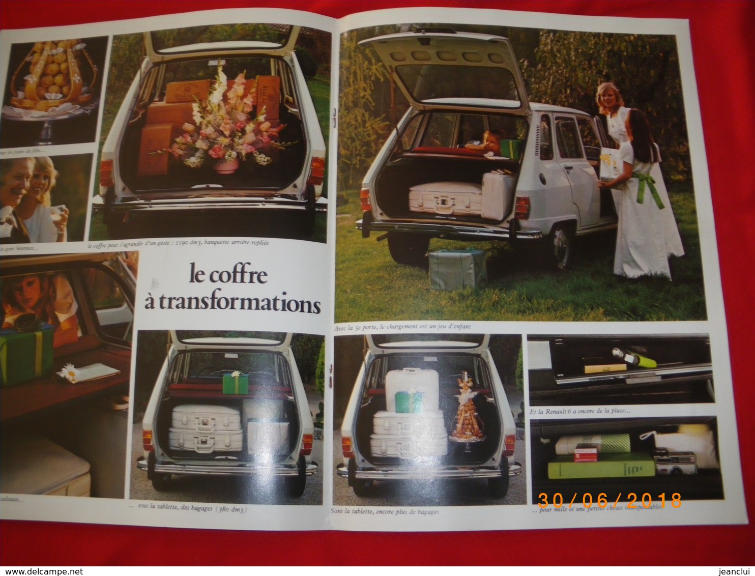 REVUE-PUB GRAND FORMAT AVEC PHOTOS ET DESCRIPTs DU VEHICULE "  RENAULT 6  "  MODELS DE L'ANNEE 1973  . ETAT NEUF - Auto/Moto