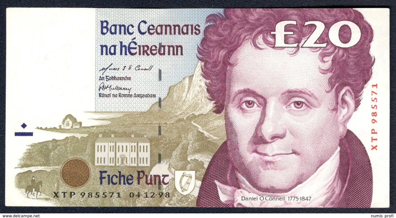 Ireland - Republic - 20 Pounds 1998 - 04.12.1998 - P77b - Rare - Irlanda