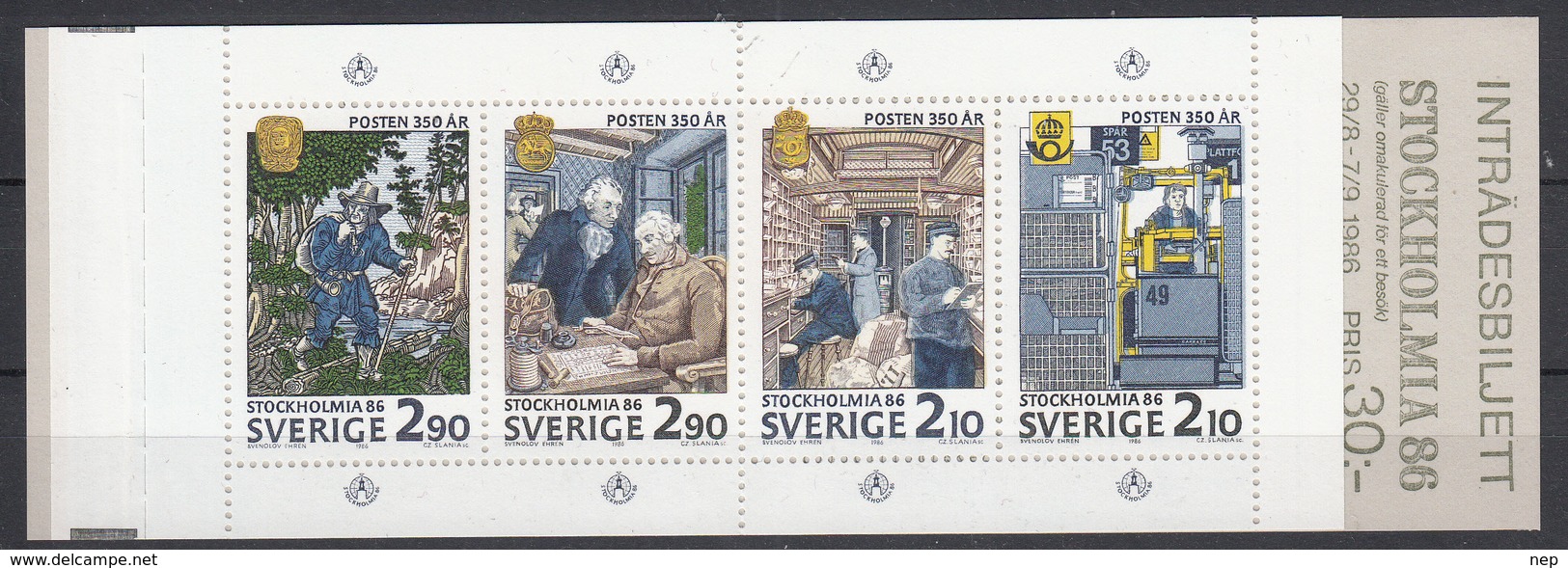 ZWEDEN - Michel - 1986 - Nr 1399/02 (H-Batt 143) - MNH** - 1981-..