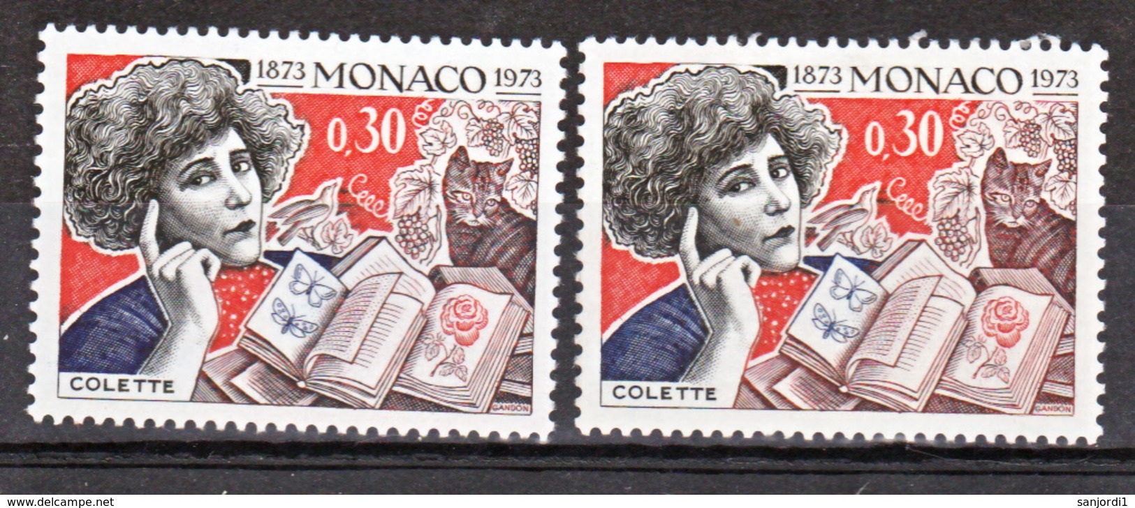 Monaco  920 Variété Chat Noir Et Normal Colette  Neuf ** TB  MNH Sin Charnela - Variétés