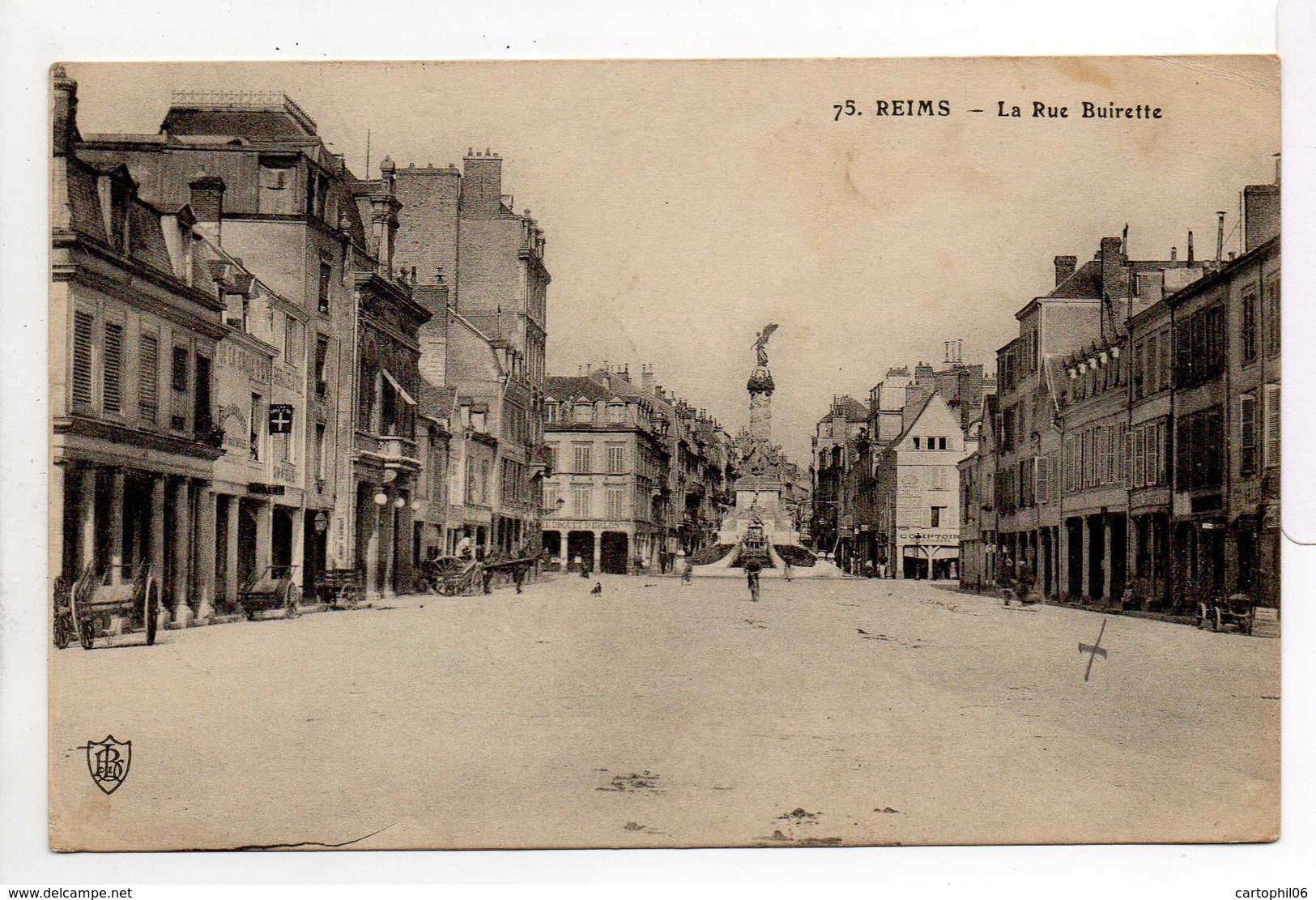 - CPA REIMS (51) - La Rue Buirette 1915 - - Reims