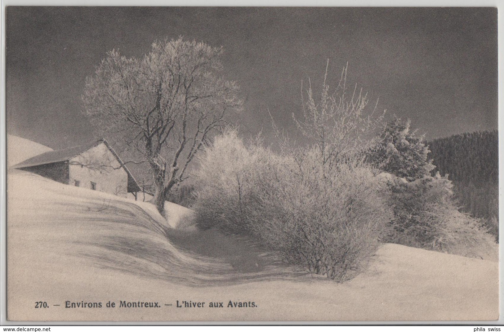 Environs De Montreux - L'hiver Aux Avants Im Winter - Montreux