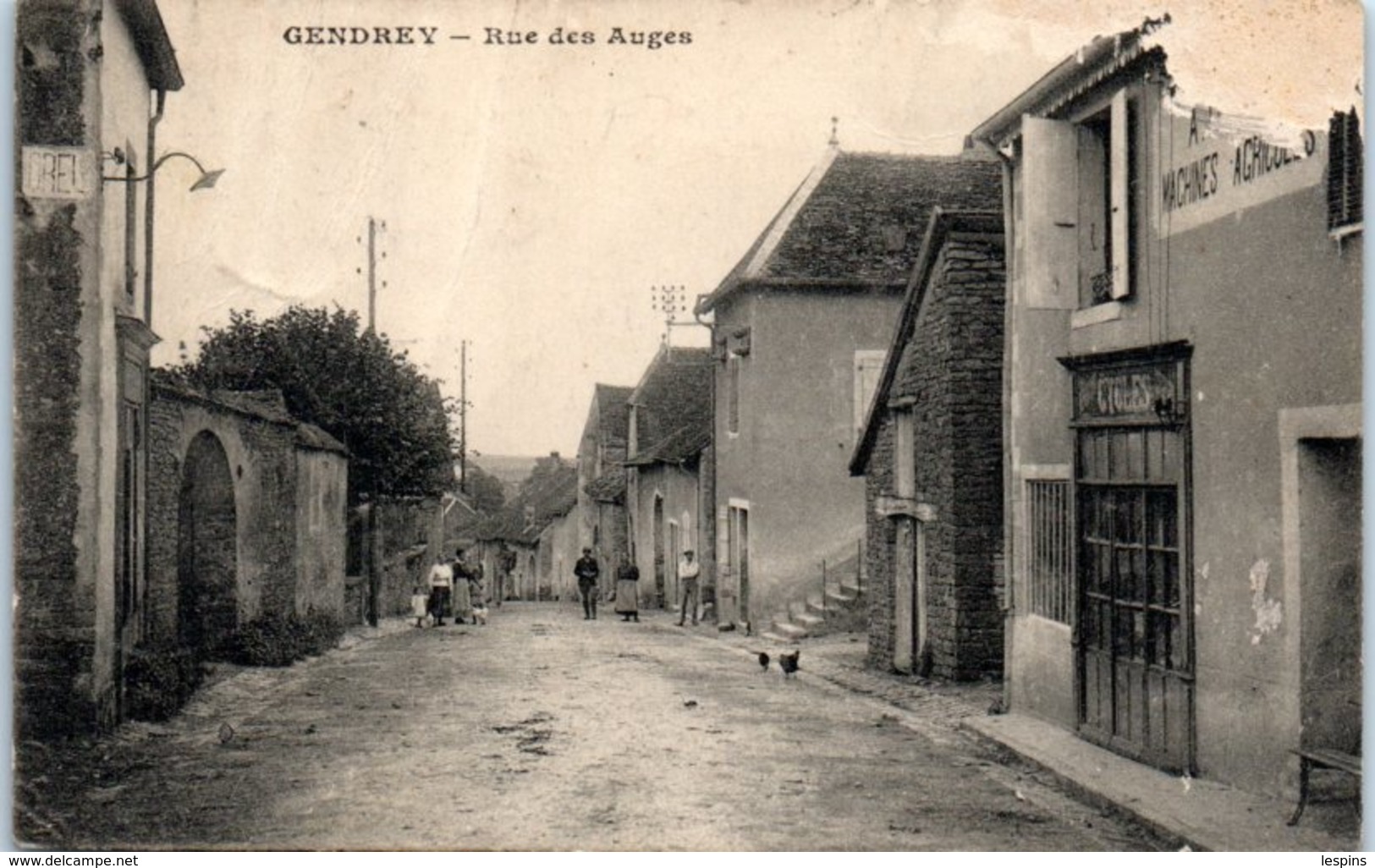 39 - GENDREY -- Rue Des Auges - état Léger Pli - Gendrey