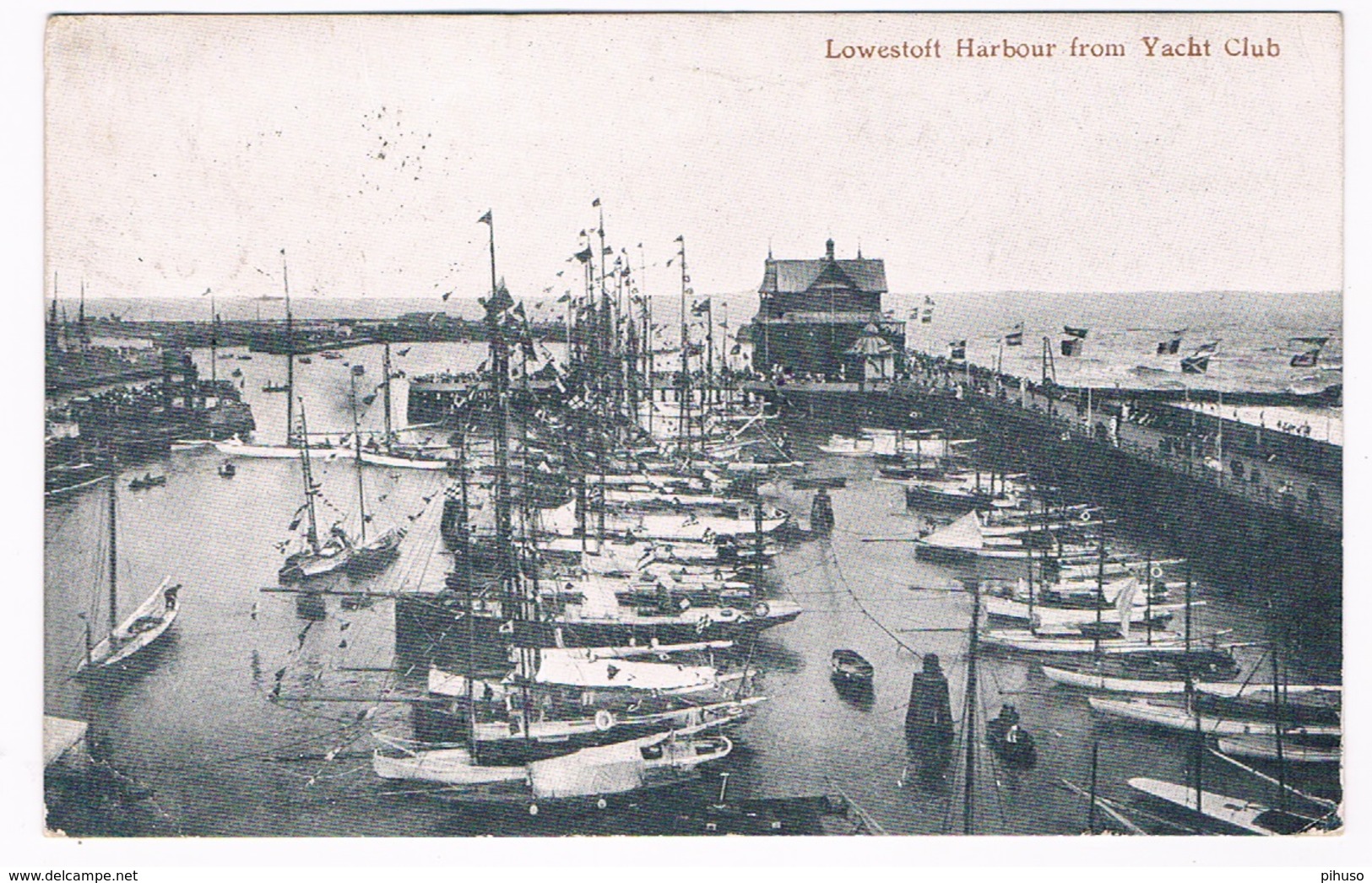 UK-3057   LOWESTOFT : Harbour From Yacht Club - Lowestoft