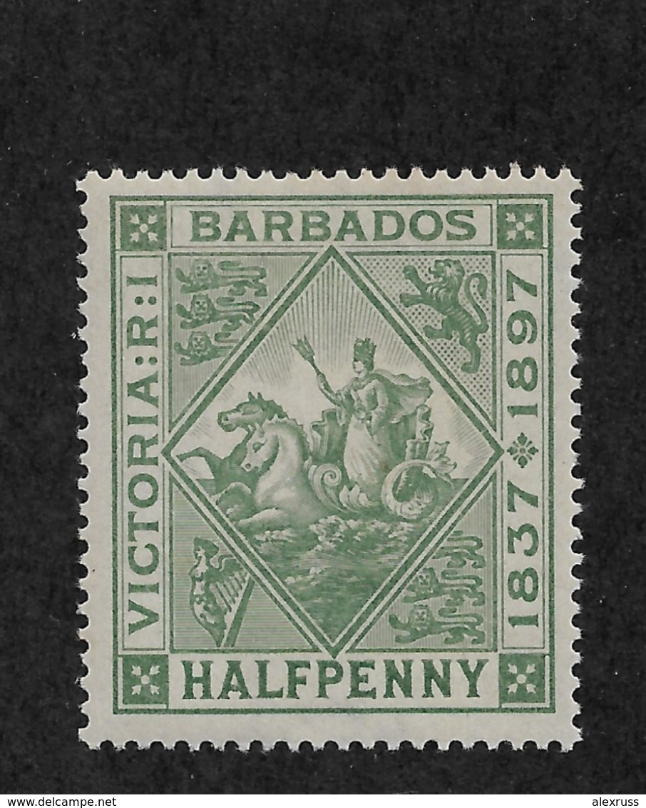 Barbados Scott # 82 VF-OG Previously Lightly Hinged*,nice Color ! (BC-1) - Barbados (...-1966)