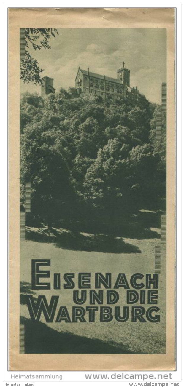 Eisenach Und Die Wartburg 30er Jahre - Faltblatt Mit 12 Abbildungen - Thüringen