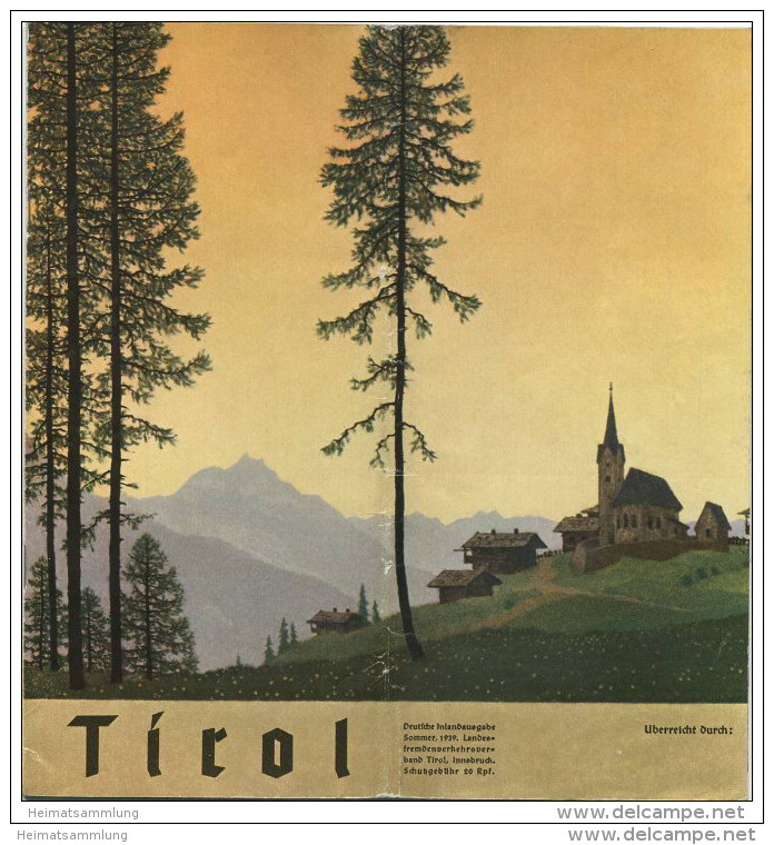 Österreich - Tirol 1939 - 24 Seiten Mit 24 Abbildungen - Reiseprospekte