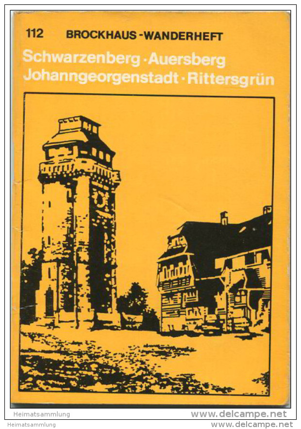 Brockhaus-Wanderheft - Schwarzenberg Auersberg Johanngeorgenstadt Rittersgrün 1976 - 70 Seiten Mit 4 Abbildungen Und 2 K - Saxe