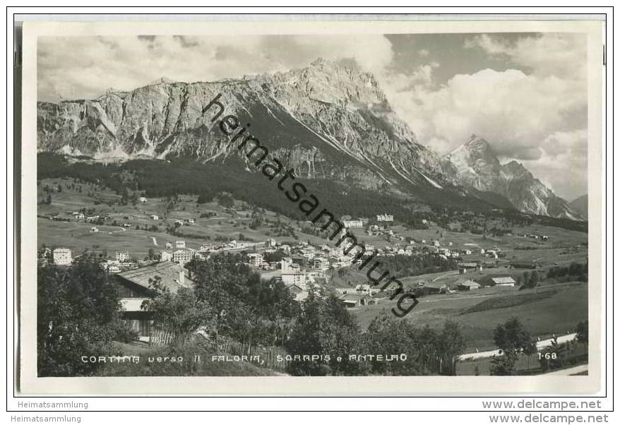 Cortina Verso Il Faloria Sorapis E Antelao - Foto-AK - Sonstige & Ohne Zuordnung