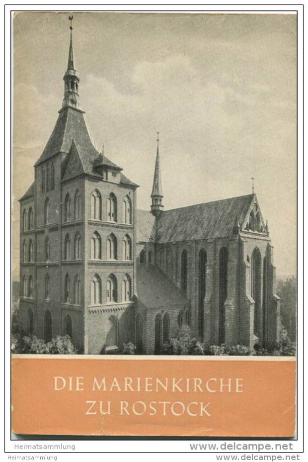 Rostock 1964 - Die Marienkirche - Das Christliche Denkmal Heft 6 - 32 Seiten Mit 21 Abbildungen - Architectuur