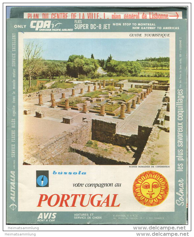 Portugal 1967 In Französischer Sprache - 55 Seiten Mit 25 Abbildungen - Stadtpläne Hotelbeschreibungen - Portugal