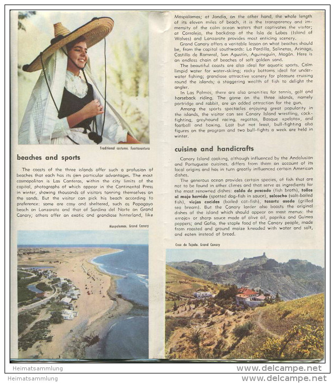 Spanien - Las Palmas - Faltblatt Mit 12 Abbildungen - In Englischer Sprache - Spanje