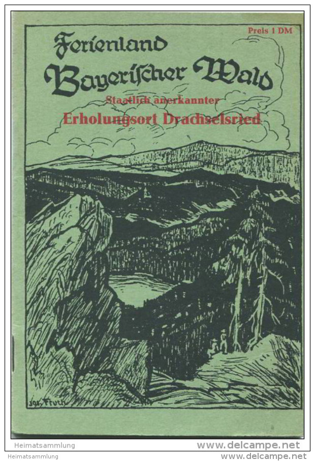 Bayrischer Wald 60er Jahre - 56 Seiten Mit 4 Abbildungen - Geschichtliches - Kleine Wanderkarte Etc. - Bavière