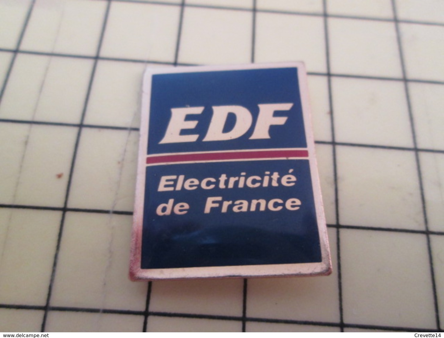 513F Pin's Pins : Rare Et Belle Qualité  EDF GDF / ELECTRICITE DE FRANCE LOGO ANNEES 90 - EDF GDF