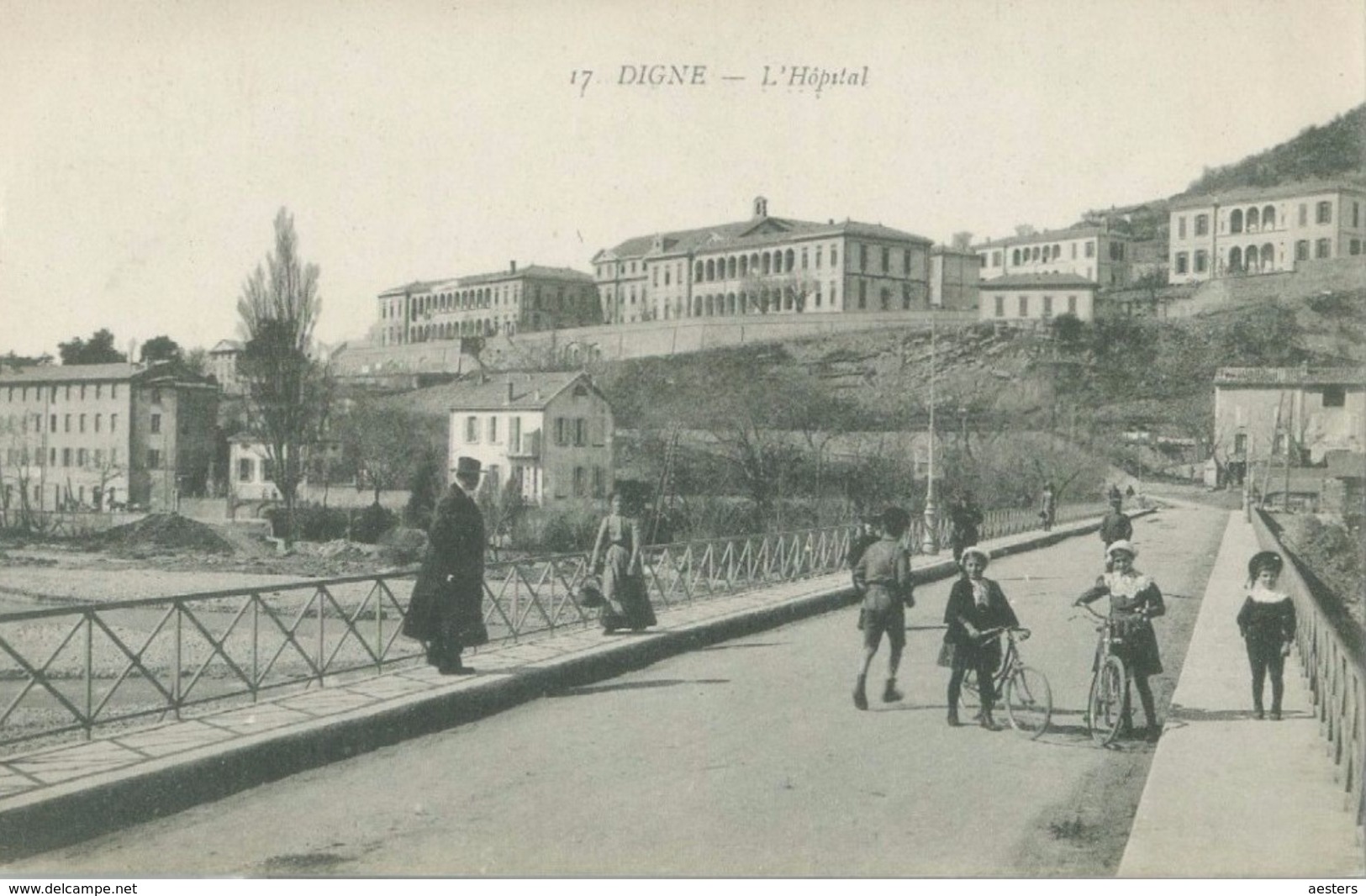 Digne 1917; L'Hôpital - Voyagé. (17. (Aux Dames De France) - Digne