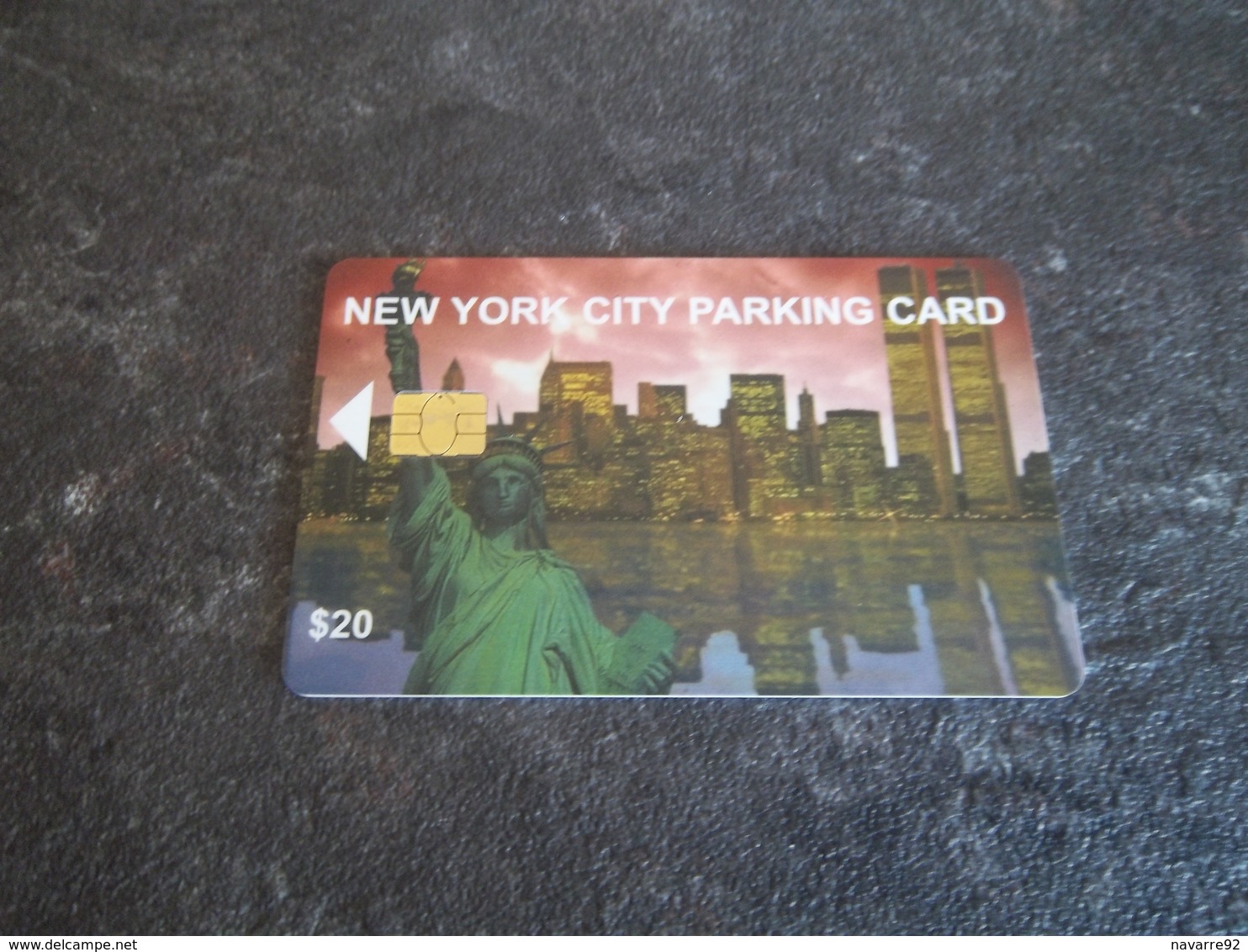 JOLIE CARTE A PUCE PARKING STATIONNEMENT NEW YORK STATUE DE LA LIBERTE + WORLD TRADE CENTER B.E !!! - Cartes à Puce