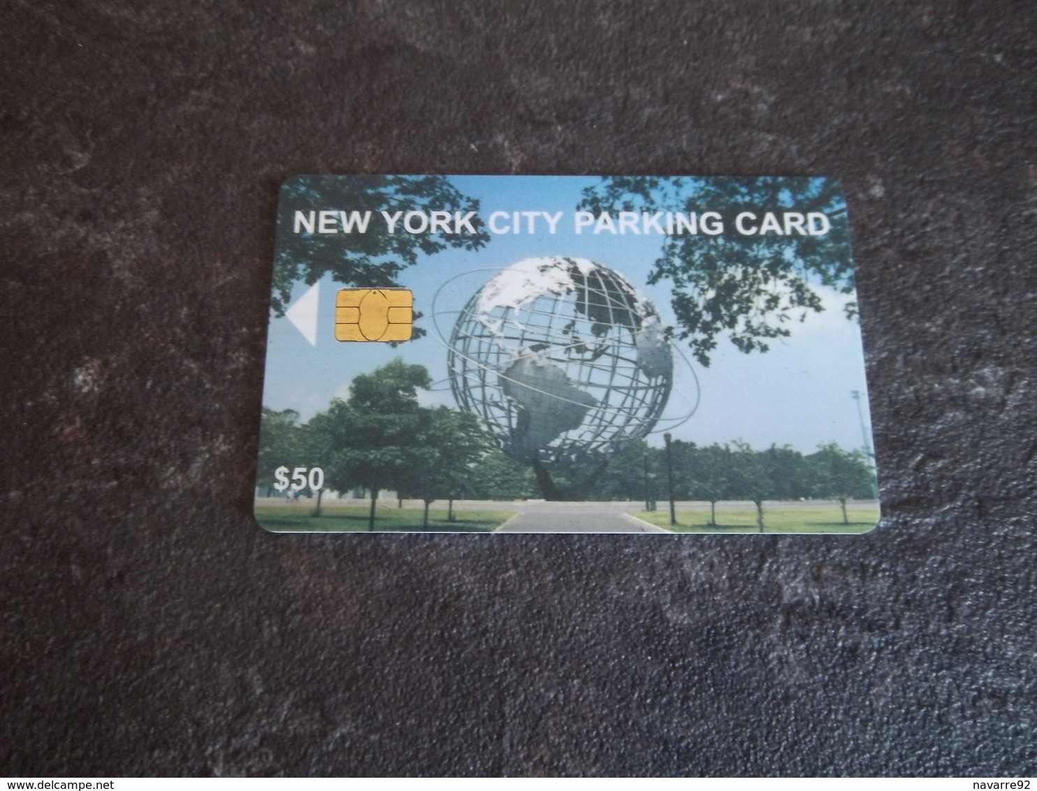 JOLIE CARTE A PUCE PARKING STATIONNEMENT NEW YORK GLOBE B.E !!! - Cartes à Puce