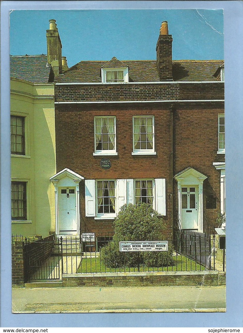 Portsmouth (Hampshire) 393 Old Commercial Road Charles Dickens' House Born On 7th Feb. 1812 - 2 Scans - Portsmouth