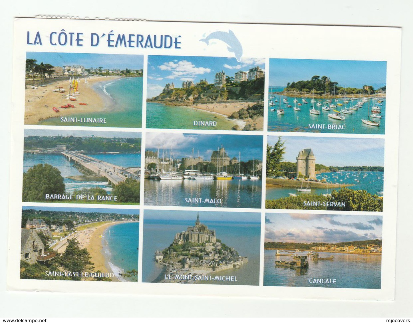 2012 FRANCE COVER Stamps LESORMES RESORT INTERNET (postcard La Cote D'Emeraude) To GB Computing Computer - Covers & Documents