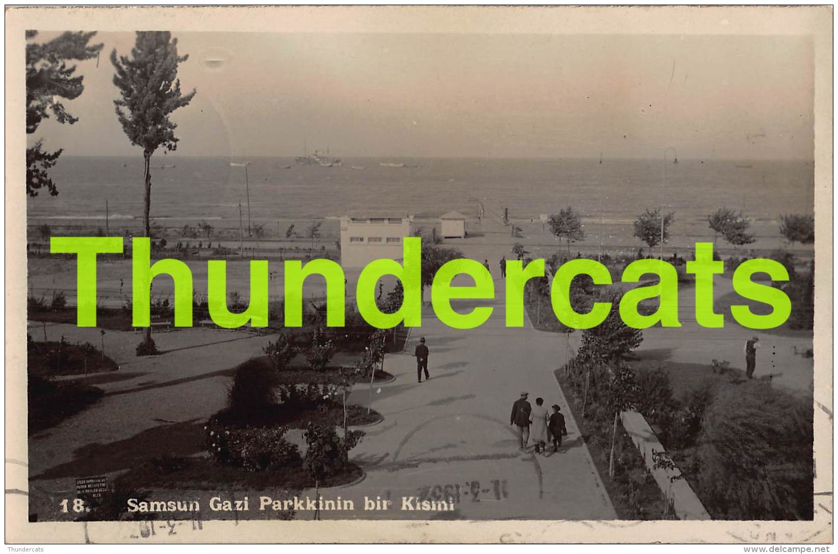 CPA CARTE DE PHOTO SAMSOUN SAMSUN GAZI PARKKININ BIR KISMI - Turkey