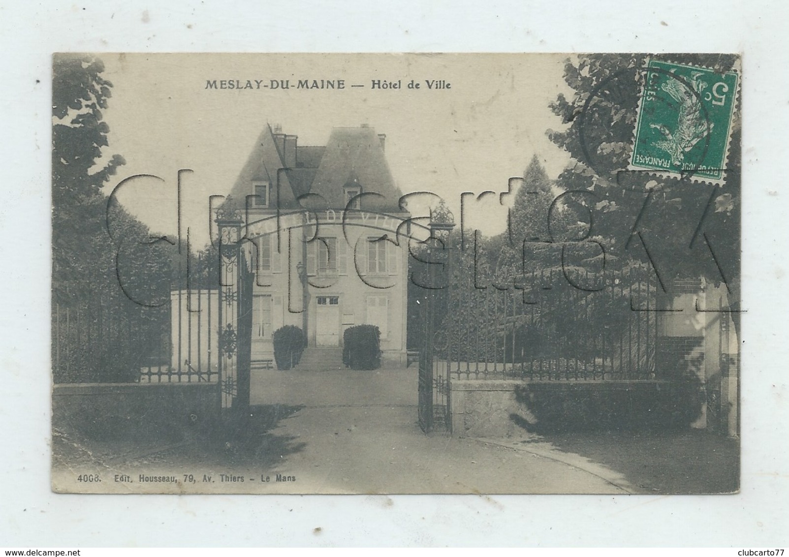 Meslay-du-Maine (53) : La Mairie Env 1910 ( PF. - Meslay Du Maine