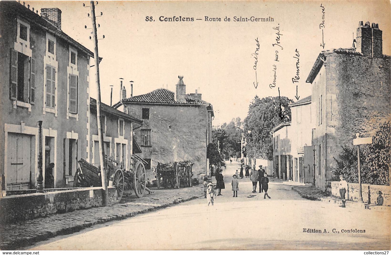 16-CONFOLENS- ROUTE DE SAINT-GERMAIN - Confolens