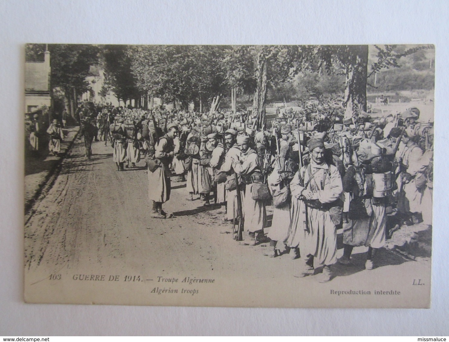 Militaria Militaire Guerre De 1914 Troupe Algérienne - Guerre 1914-18