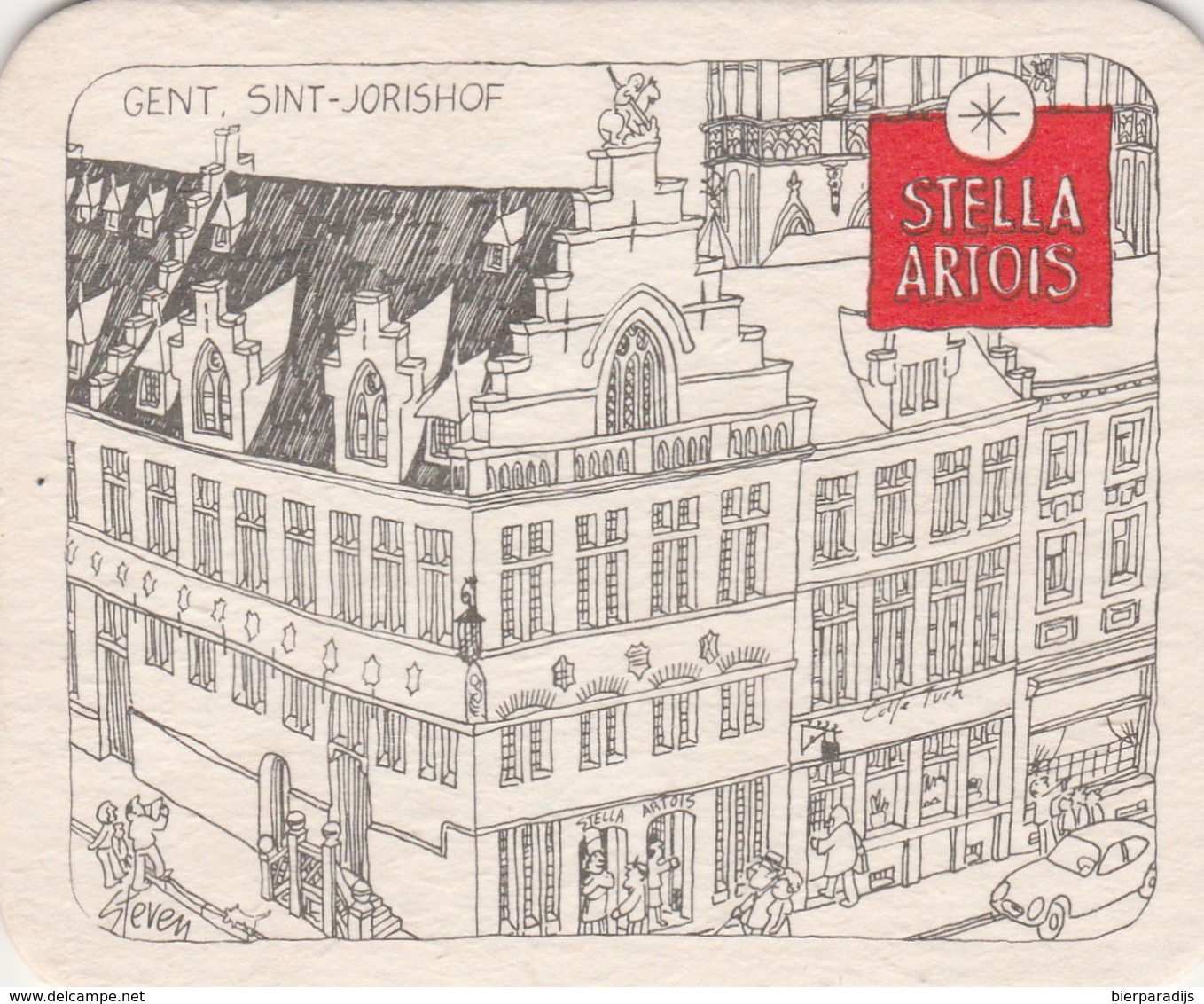 Sous Bock  Stella Artois   Oude Cafee's   - Gent - Sous-bocks