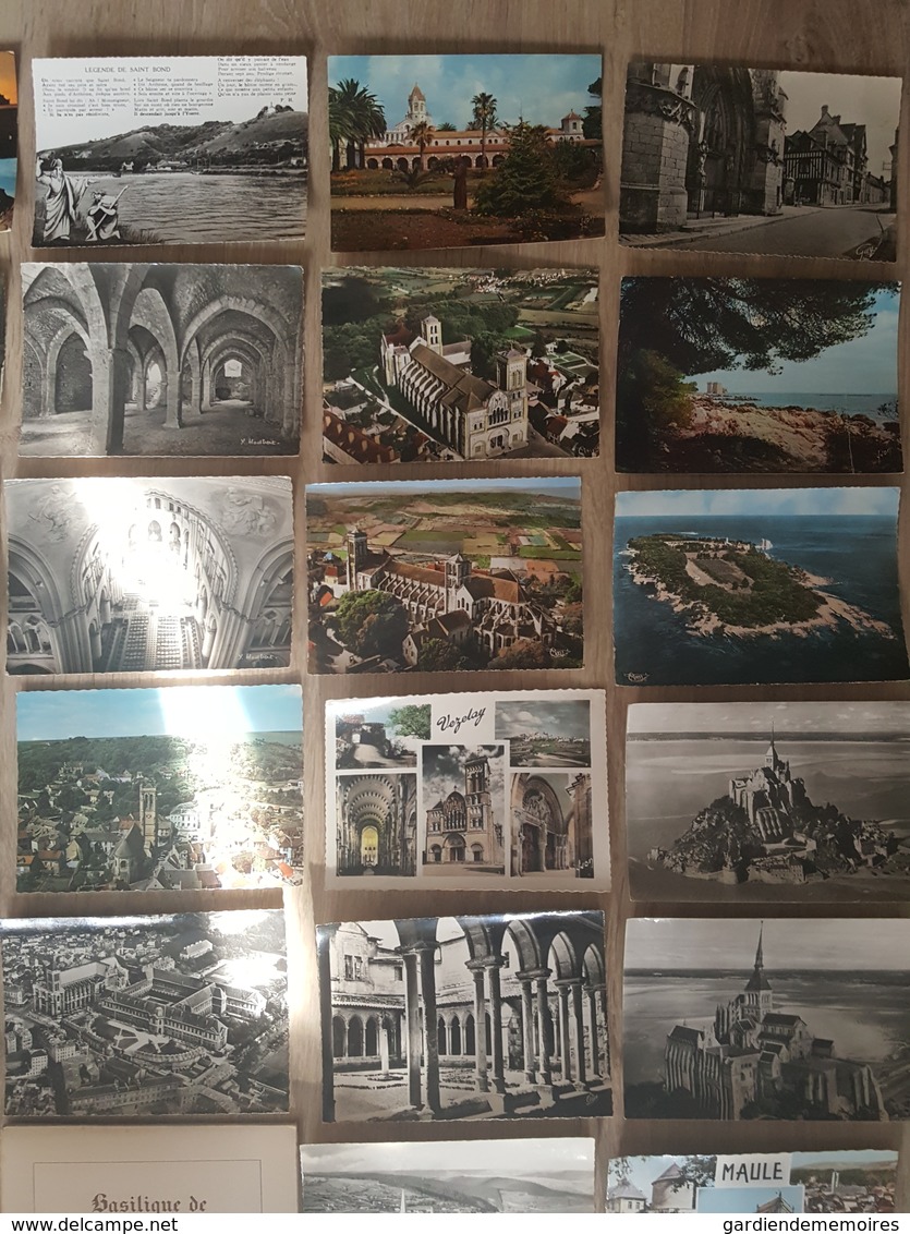 Eglises, Cathédrales, Abbayes, Cloitres (Intérieur Et Extérieur) - 193 Cartes Postales Toutes Photographiées + 1 Carnet - Eglises Et Cathédrales